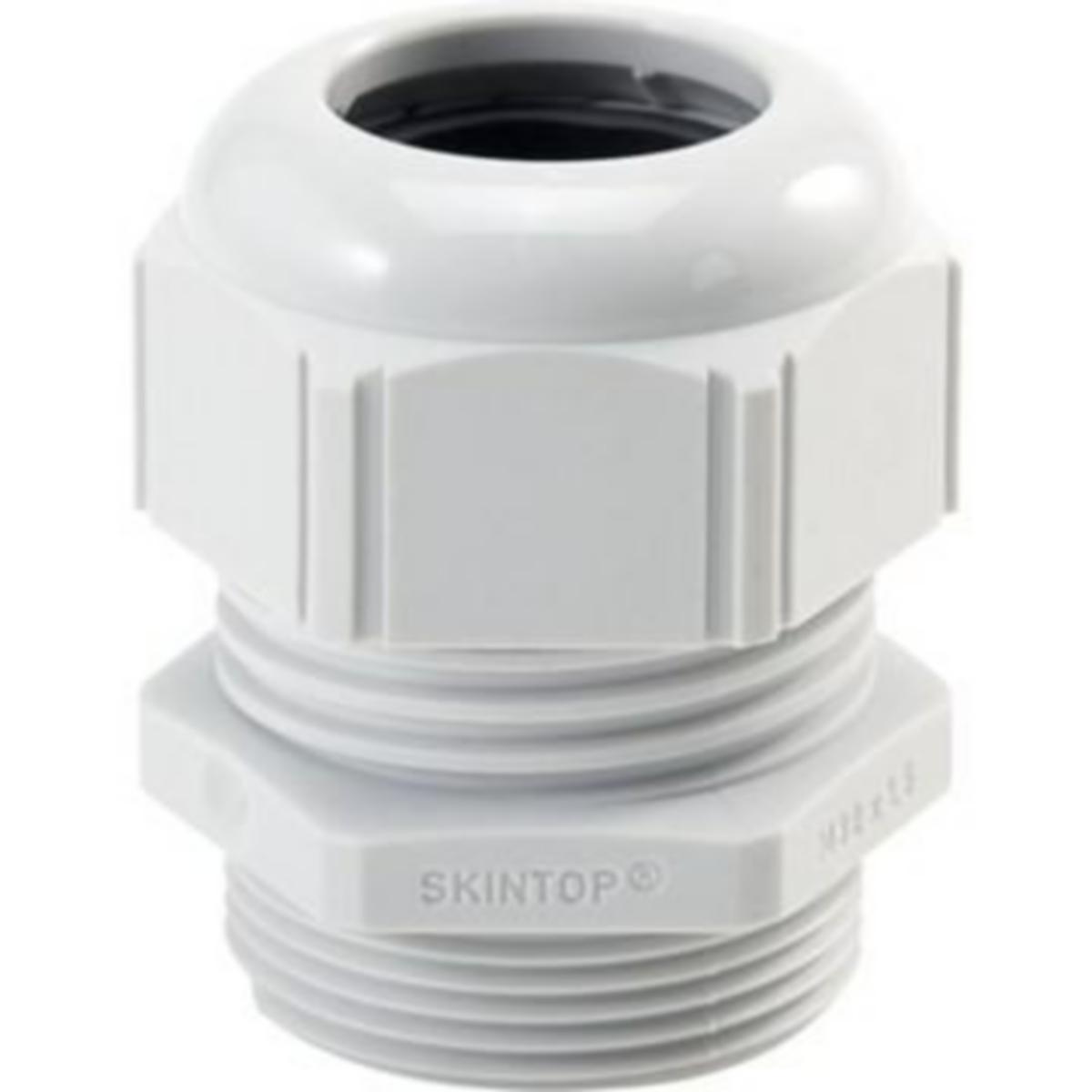 Holkkitiiviste muovi SKINTOP pieni tiivistysalue vaalea harmaa STR-M - HOLKKITIIVISTE MUOVI SKINTOP STR-M 16x1.5 RAL7035 IP68