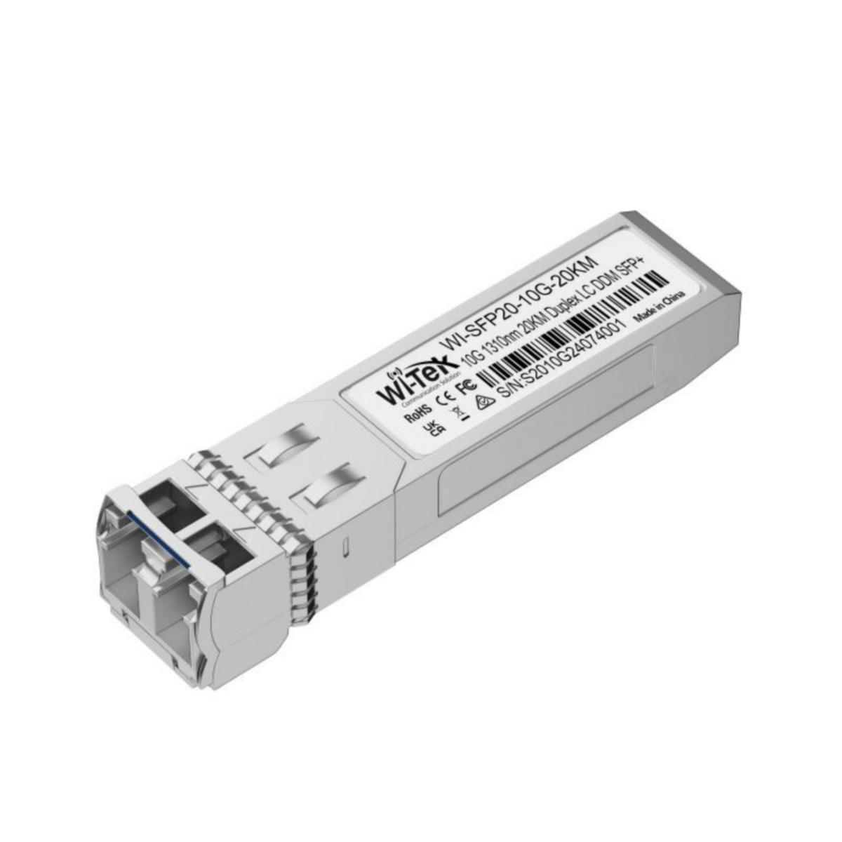 Ethernet kytkintarvike Wi-Tek SFP moduuli - ETHERNET KYTKINTARVIKE WI-TEK SFP 20KM LC-D SM 10GBPS