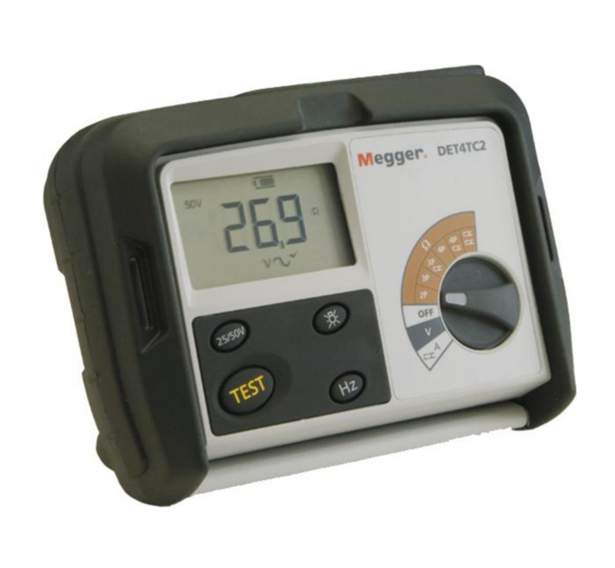 Maadoitusvastusmittari DET4TC2 Megger - MAAVASTUSMITTARI MEGGER 4-PISTE CAT IV 100V IP54