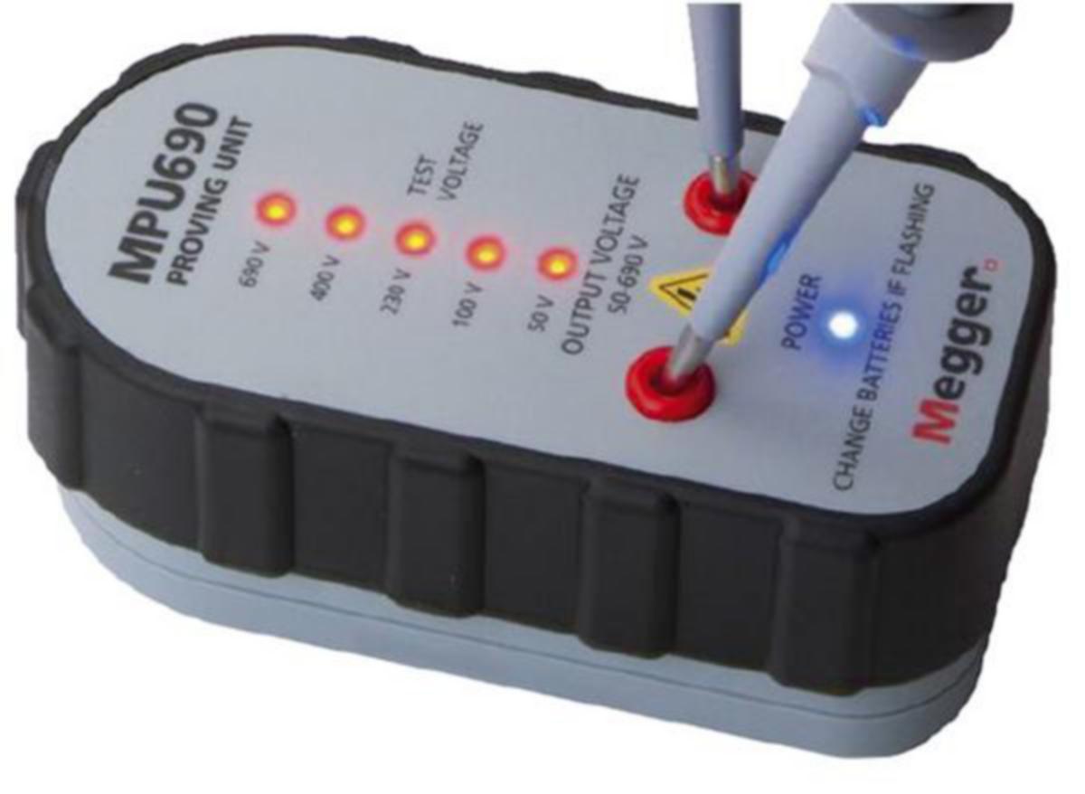 Jännitteen testausyksikkö MPU690 Megger - JÄNNITTEENKOETIN MEGGER MPU TESTIYKSIKKÖ 50-690V