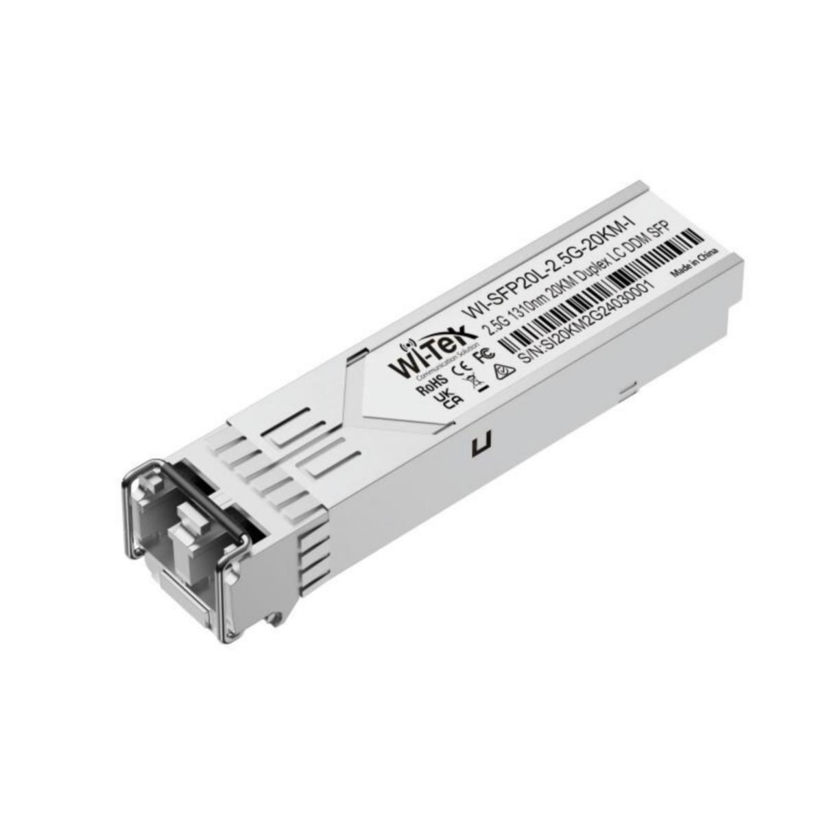 Ethernet kytkintarvike Wi-Tek SFP moduuli - ETHERNET KYTKINTARVIKE WI-TEK SFP 20KM LC-D SM 2.5G -40-85℃