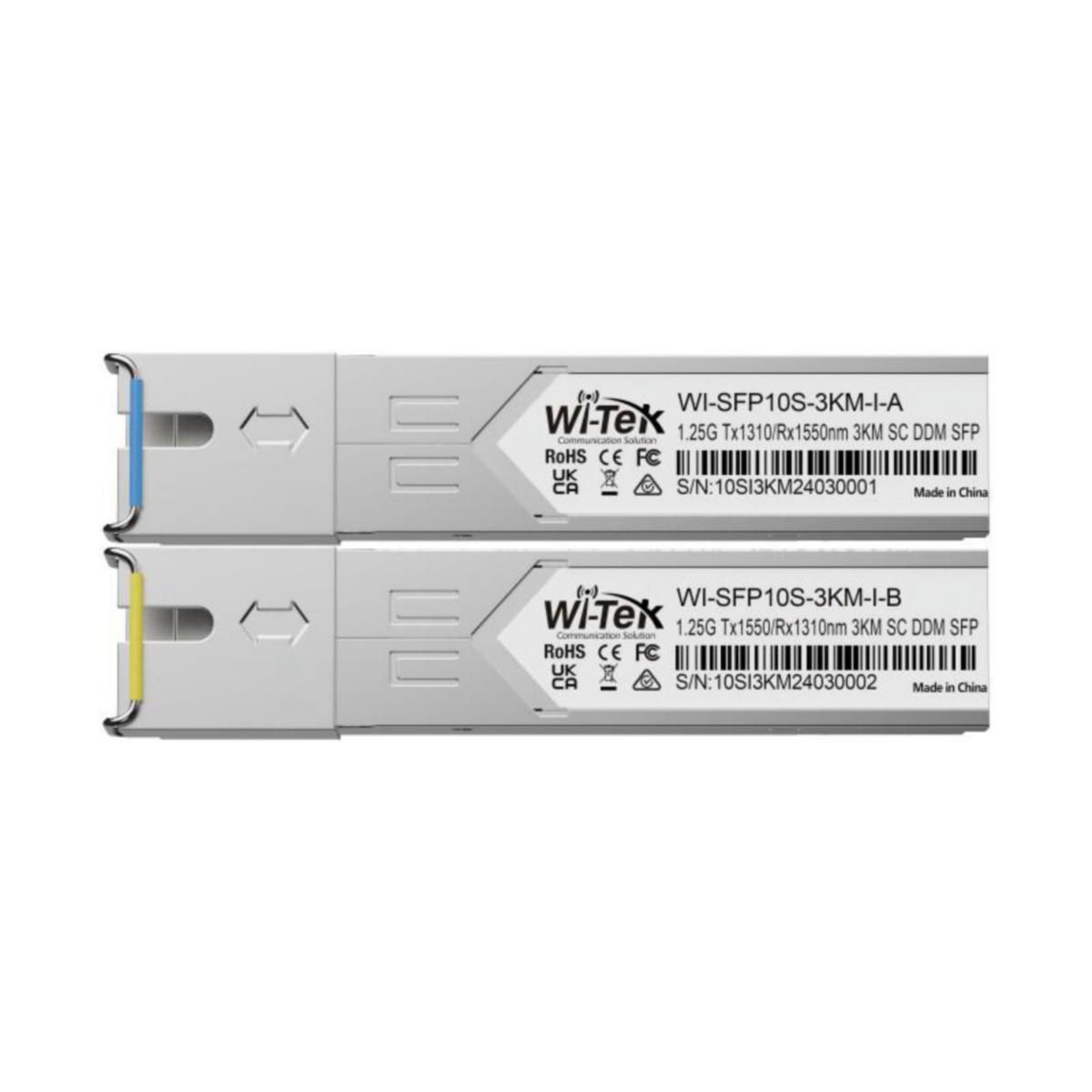 Ethernet kytkintarvike Wi-Tek SFP moduuli - ETHERNET KYTKINTARVIKE WI-TEK SFP-PARI 3KM SC-S SM 1G IND.