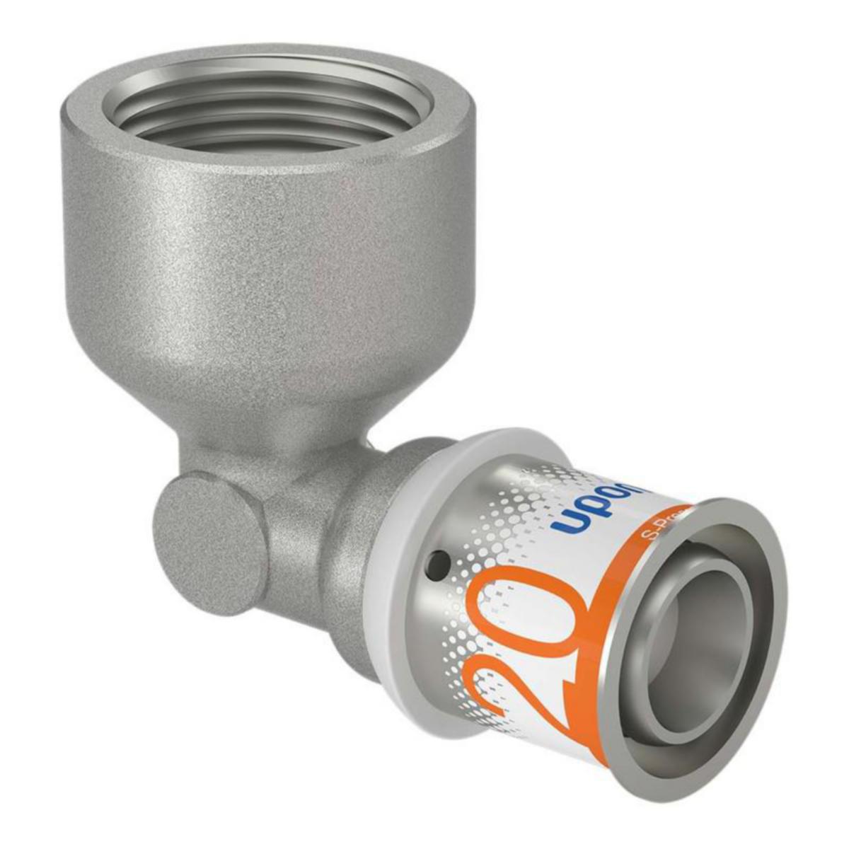 Puristuskulmaliitin Uponor S-Press Plus 90° sk - PURISTUSKULMA S-PRESS PLUS UPONOR 20-RP3/4" SK
