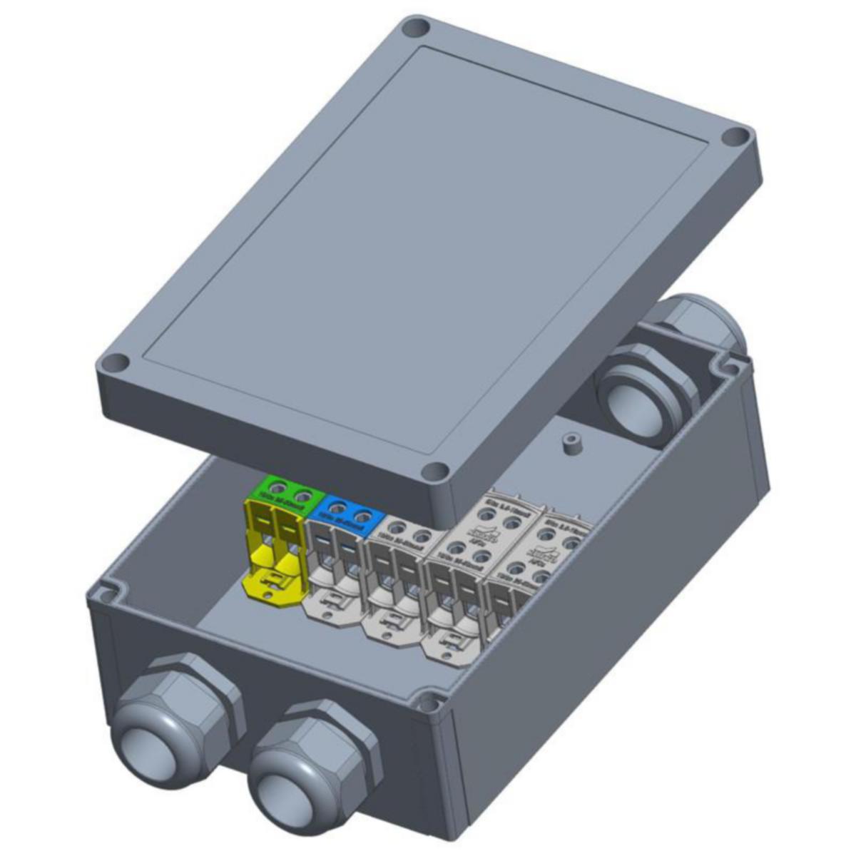 Riviliitinkotelo PC Katko KLM - RIVILIITINKOTELO PC KATKO KLM 2X50 2.5 - 50 (AL/CU)
