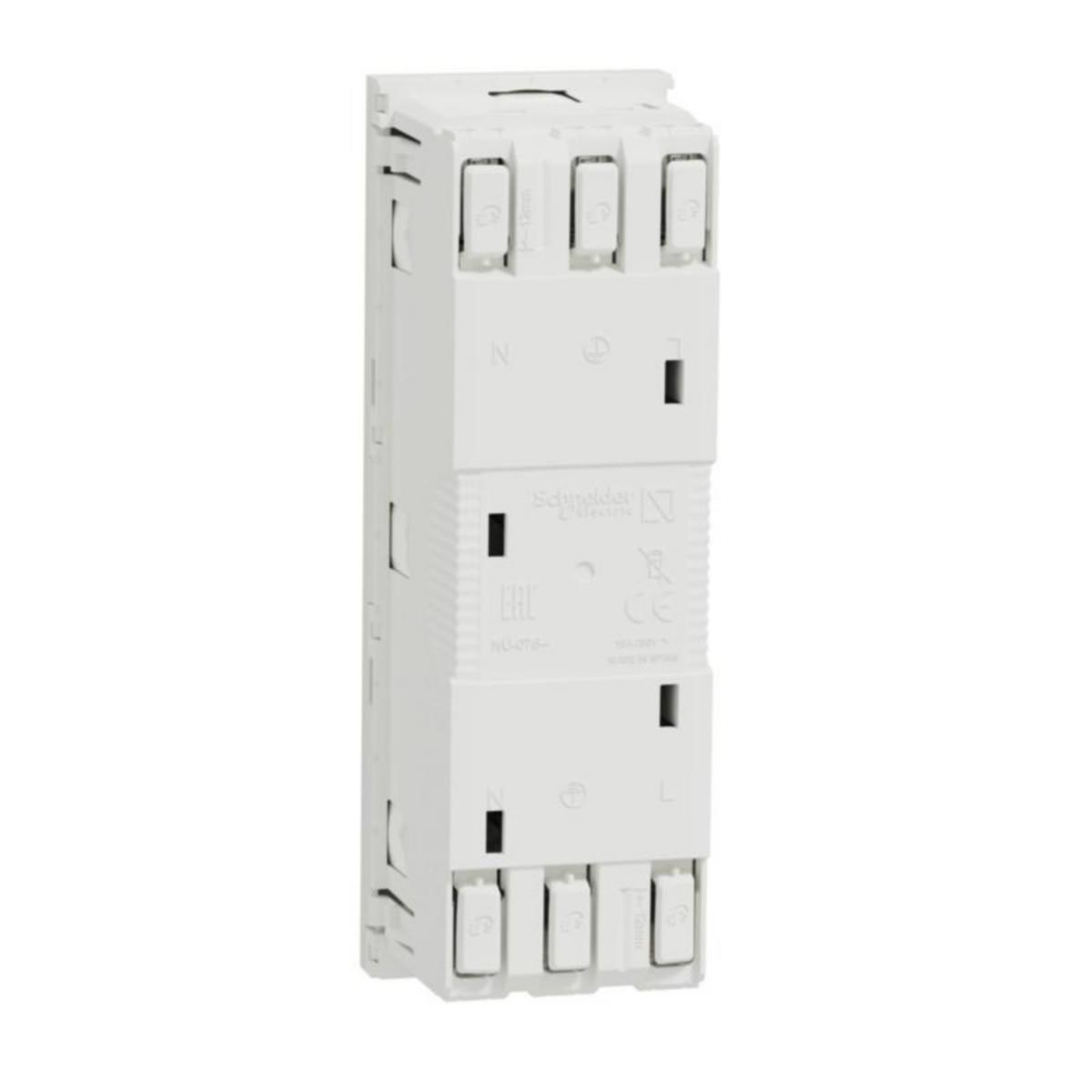 Kanavapistorasia Schneider Electric Unica System+ - KANAVAPISTORASIA UNICA SYSTEM 3XSCHUKO KANAVA PR VALK