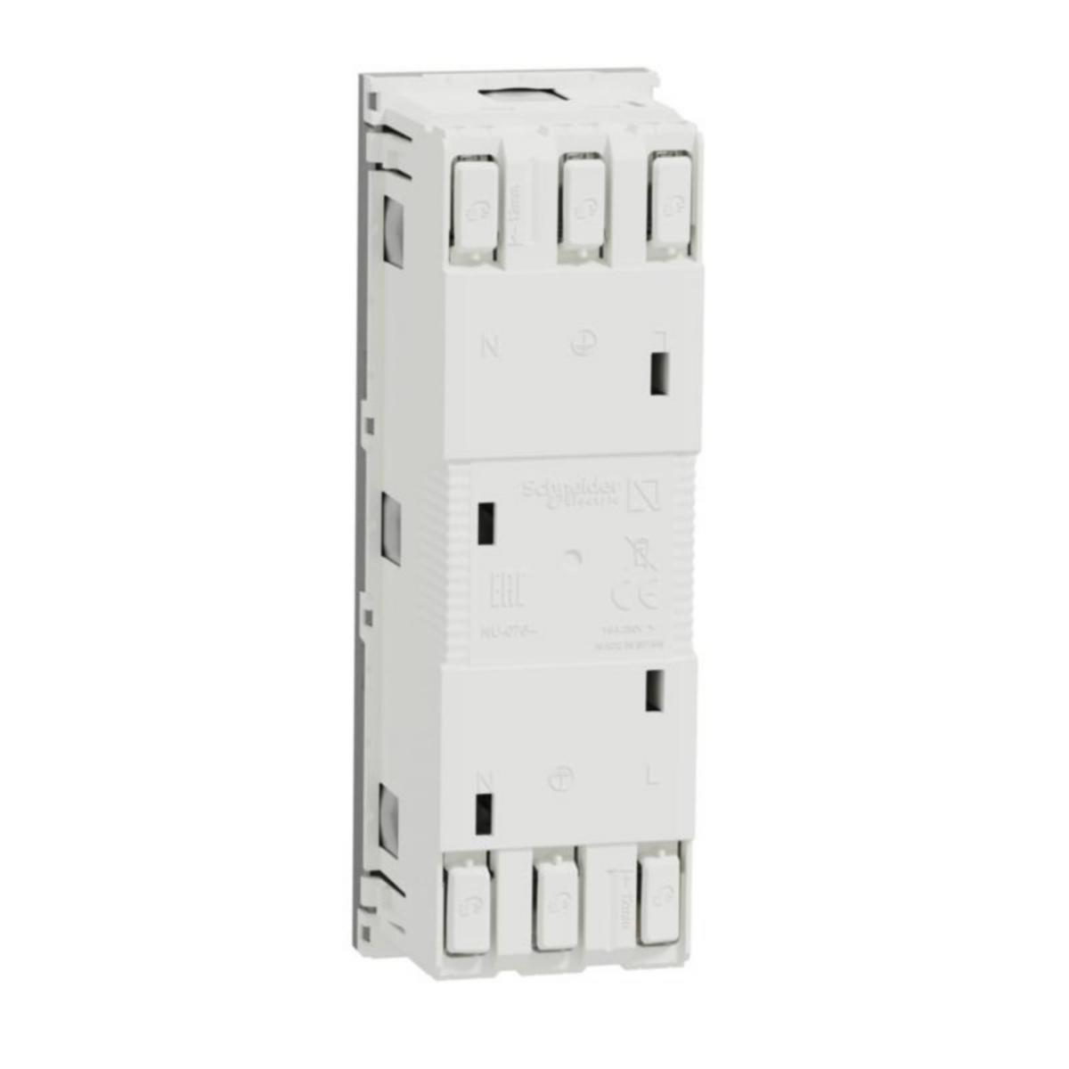 Kanavapistorasia Schneider Electric Unica System+ - KANAVAPISTORASIA UNICA SYSTEM 3XSCHUKO KANAVA PR ALU