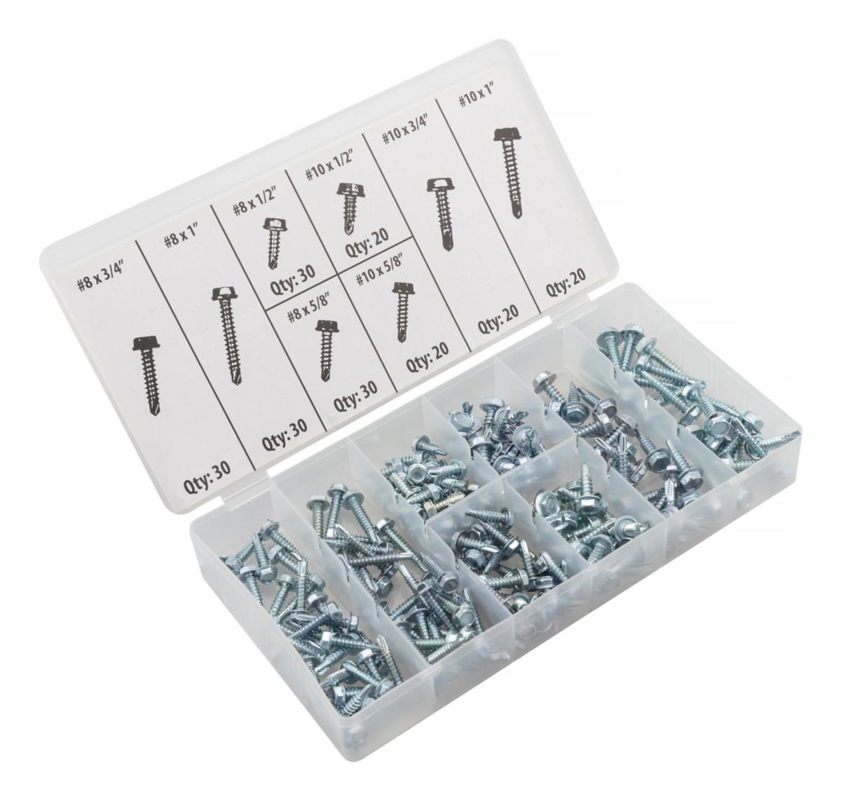 Kuusioruuvisarja PELA - KUUSIORUUVISARJA ITSEPORAUTUVA PELA 508674 200KPL