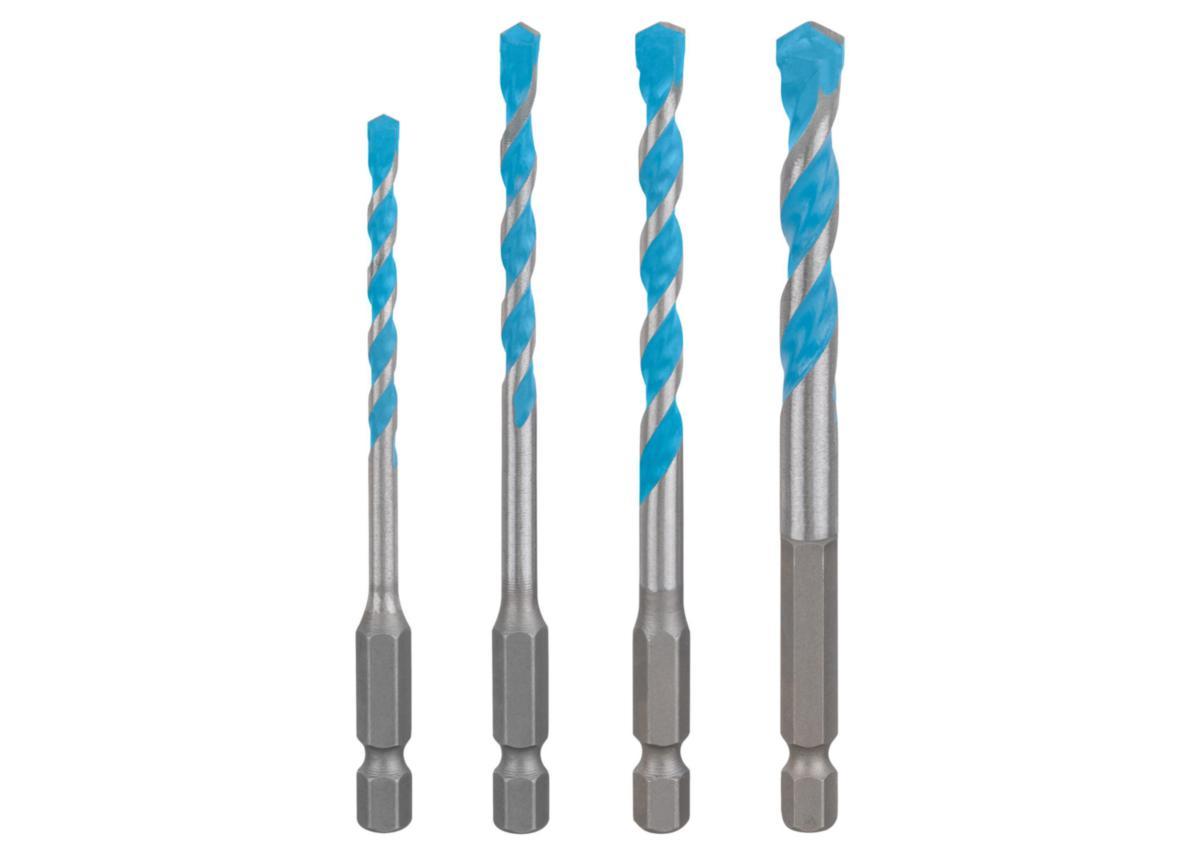 Poranteräsarja Bosch Expert Hex-9 Multi Construction 4osaa - PORANTERÄSARJA HEX MULTI 4-8MM 4KPL