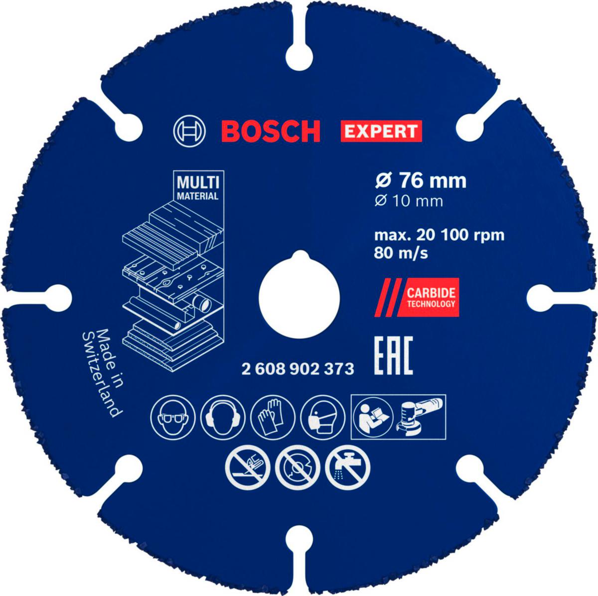Katkaisulaikka Bosch Carbide Expert Multi Material - KATKAISULAIKKA MULTIWHEEL 76X10MM HM EXP