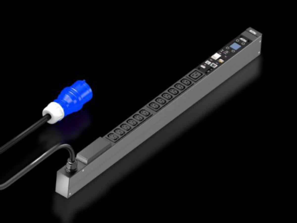Virranjakeluyksikkö PDU Metered Rittal VX IT - VIRRANJAKELUYKSIKKÖ PDU RITTAL PDU METERED 16A/1 CEE 12XC13+1