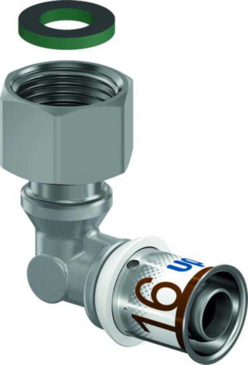 Puristuskulma Uponor S-Press Plus - PURISTUSKULMA S-PRESS PLUS UPONOR 16-G3/8" PYÖR.MUTT.