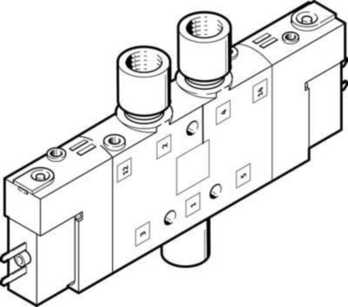 Magneettiventtiili Festo CPE - 5/3E - 5/3G - MAGNEETTIVENTTIILI 533161 FESTO CPE10-M1BH-5/3E-M5-B