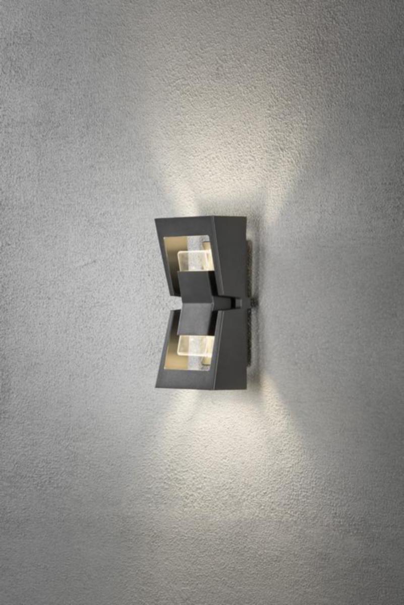 Seinävalaisin ulko Konstsmide Potenza - SEINÄVALAISIN ULKO KONSTSMIDE POTENZA 7971-370 IP54 2X4W ANT