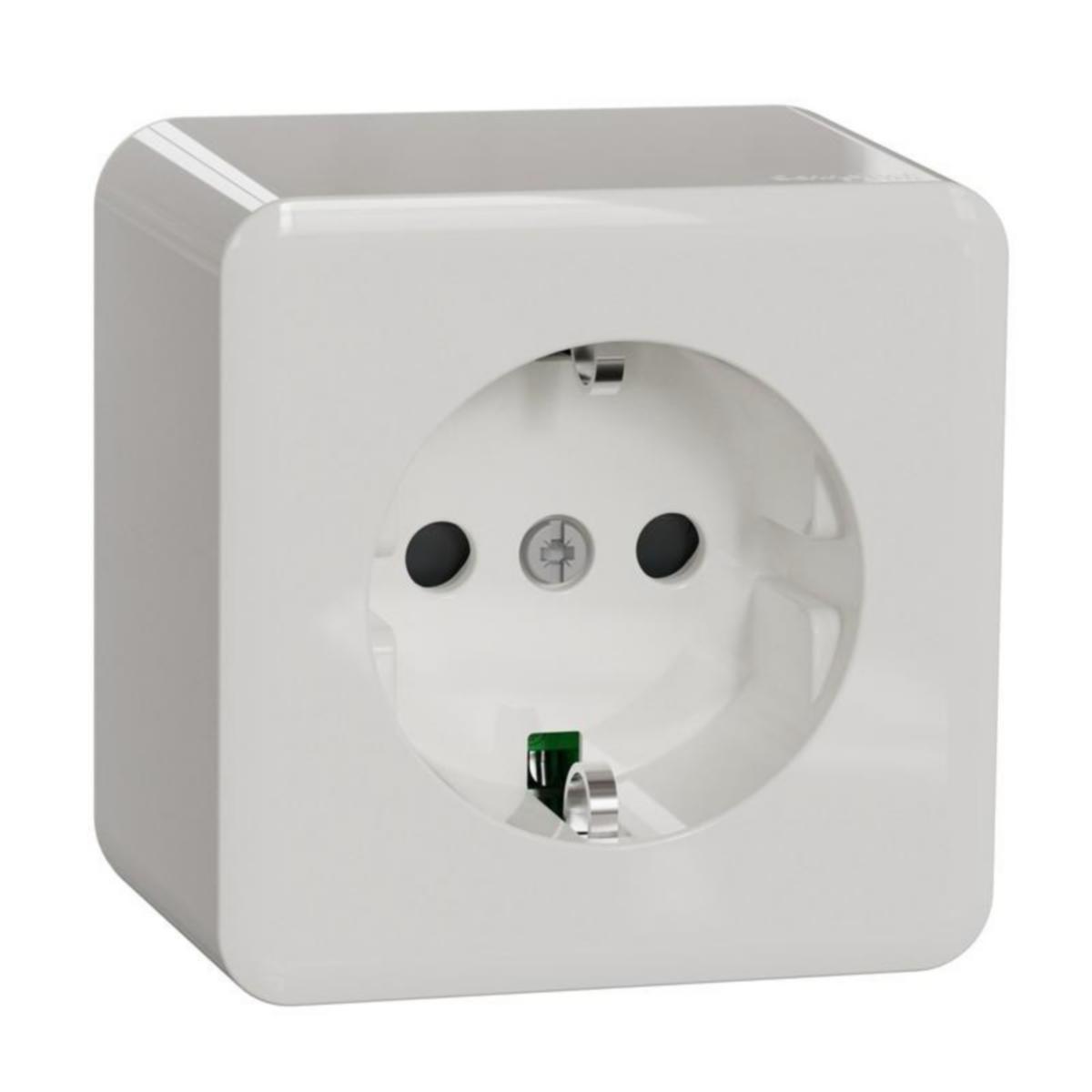 Pistorasia Schneider Electric Exxact 1-osainen IP21, ruuviliitos, pinta – Kuluttajapakkaus (DIY) - PISTORASIA EXXACT 1S/16A/IP21 PPR VAL