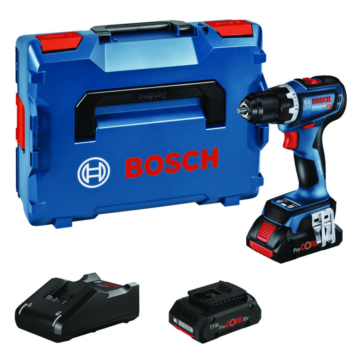 Akkuporakone Bosch GSR 18V-90 C 2x4.0 Ah - AKKUPORAKONE BOSCH GSR 18V-90 C 2X4AH PC LB