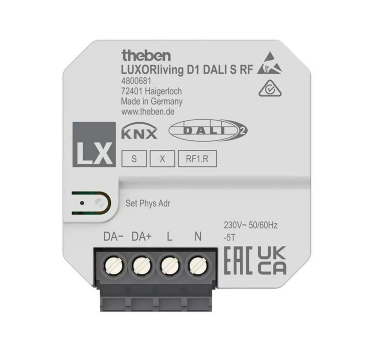 Säädin Theben LUXORliving - SÄÄDIN THEBEN LUXORLIVING D1 DALI S RF HIMM