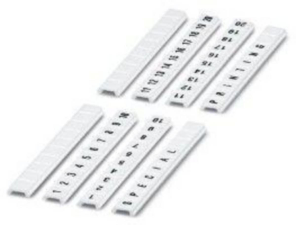 Riviliitinmerkit ZBF5.LGS Phoenix Contact - MERKINTÄKORTTI PHOENIX ZBF 5.LGS:JUOKSEVAT LUVUT