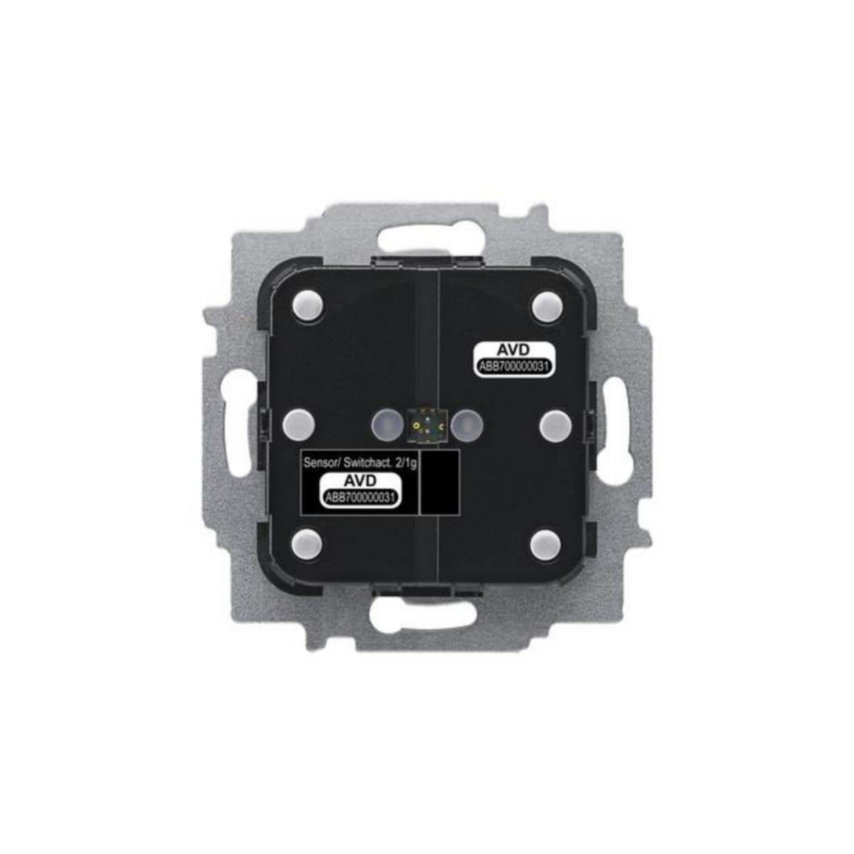 2-osainen painike releellä ABB-free@home - TULO/LÄHTÖYKSIKKÖ ABB FREEHOME 2 1X10AX PV MV T JSEKA