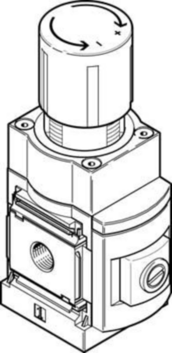 Tarkkuuspaineensäädin Festo MS6-LRP, MS-sarja - TARKKUUSPAINEENSÄÄDIN 538012 FESTO MS6-LRP-3/8-D2-A8