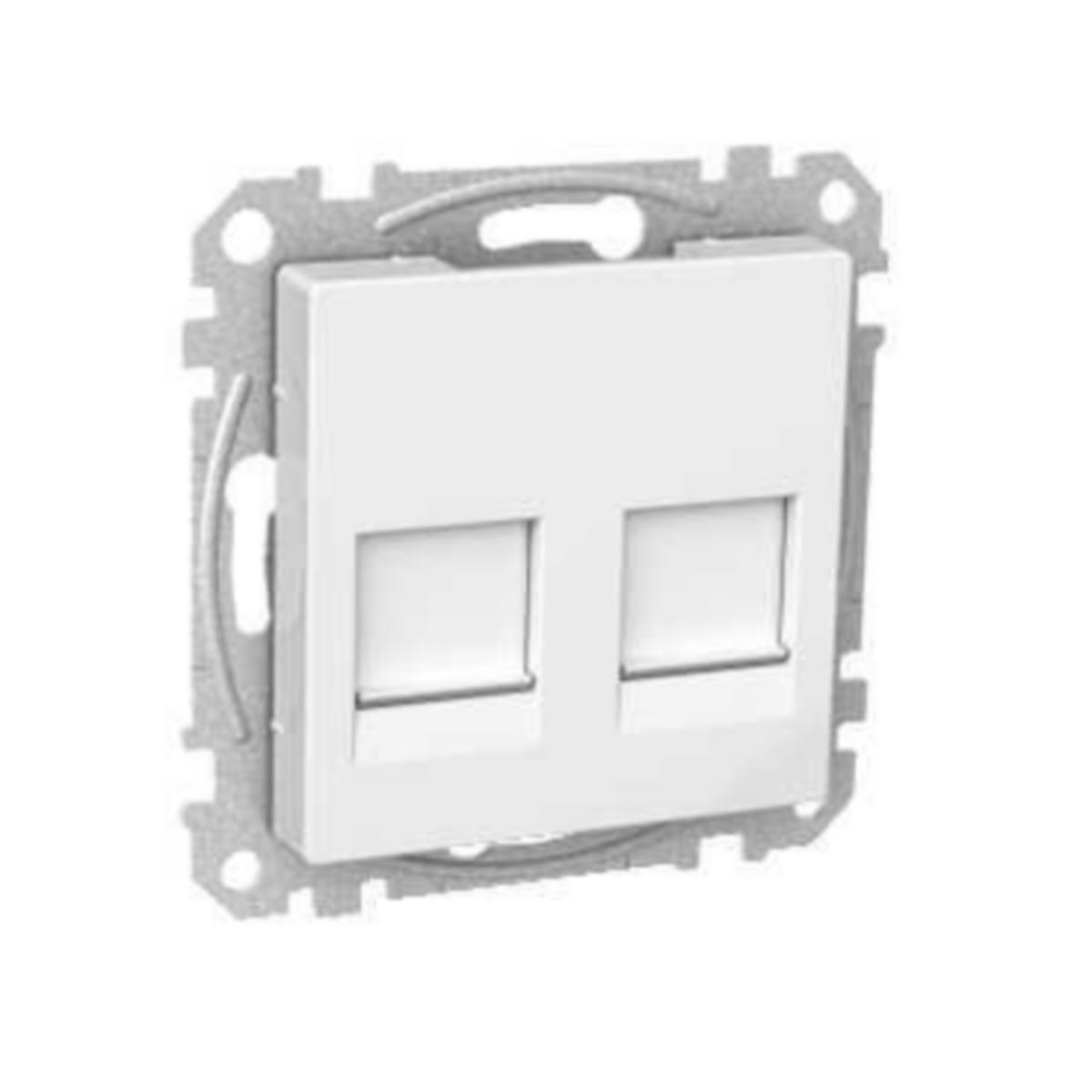 Datarasia Schneider Electric Exxact keystone suora - TELERASIA EXXACT DATARASIA 2XKEYSTONE BLACK VAL