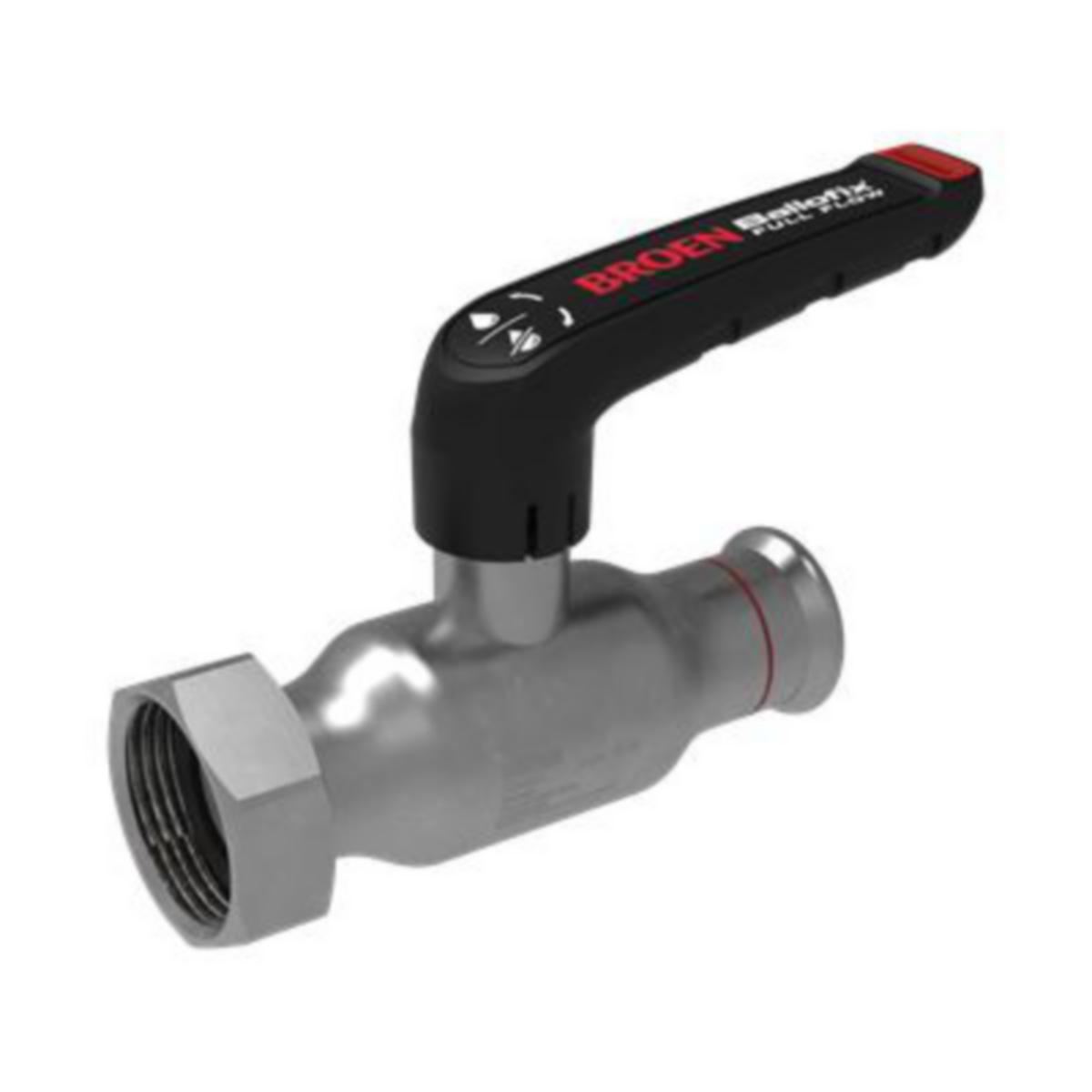 Puristuspalloventtiilit Broen Ballofix ZN - PURISTUSPALLOVENTTIILI ZN 42X1 3/4" SW DN40 PN16 MATALA