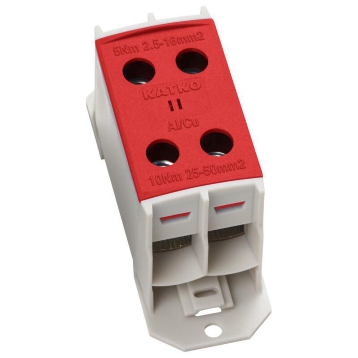Riviliitin Katko ConnectSafe KL - RIVILIITIN KL 2XAL/CU 2,5-50MM² PUNAINEN