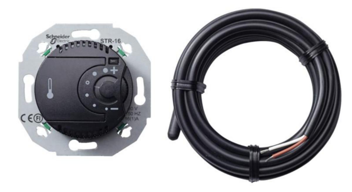 Lattiatermostaatti Schneider Electric Renova - TERMOSTAATTI RENOVA LTF 16A MUS