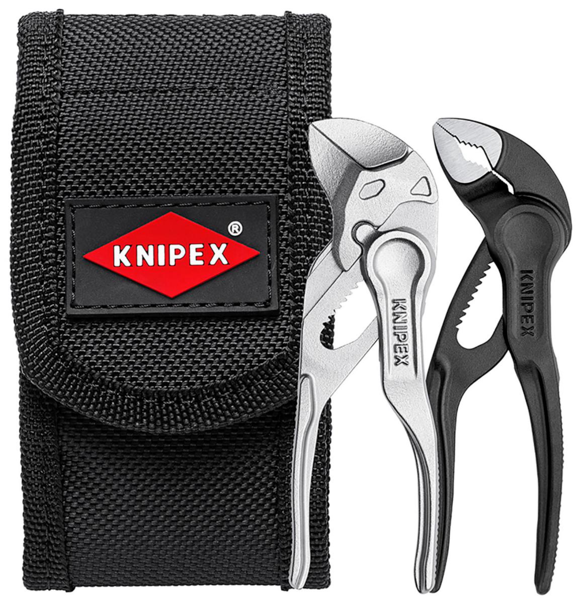 Minipihtisarja Knipex vyökotelossa - MINIPIHTISARJA XS VYÖKOTELOSSA KNIPEX COBRA- JA JAKOAVAINP