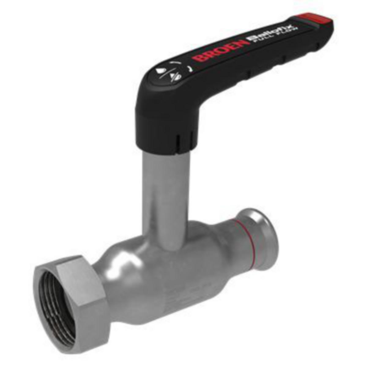 Puristuspalloventtiilit Broen Ballofix ZN - PURISTUSPALLOVENTTIILI ZN 54X2 1/4" SW DN50 PN16 KORKEA