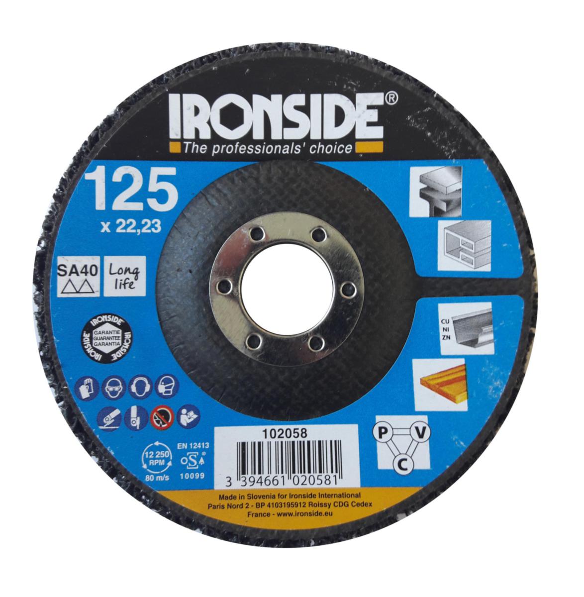 Puhdistuslaikka Ironside 125 mm - PUHDISTUSLAIKKA 125 MM IRONSIDE 102058