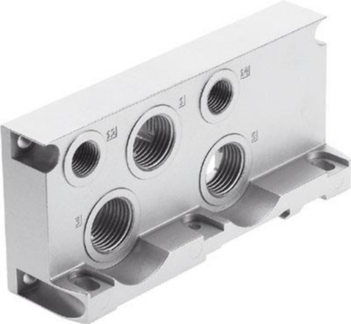 Asennuslevyt Festo VTSA:lle, ISO 15407-2, ISO-5599-2 - PÄÄTYLAATTA SARJA 539236 FESTO VABE-S6-1RZ-G12