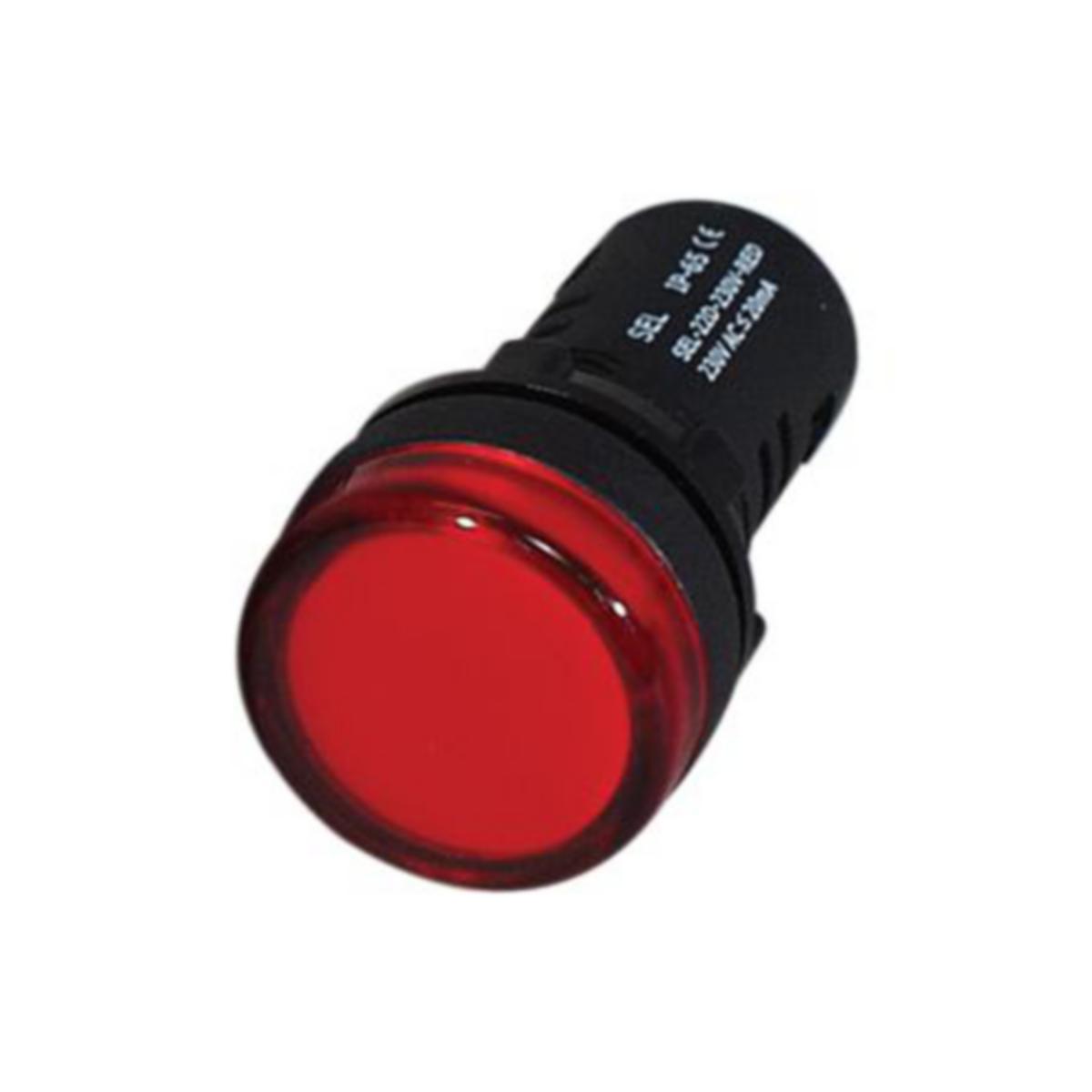 Merkkivalo Led Delixi 24VAC/DC Perel - MERKKIVALOKALUSTE LED LEDINDIKAATTORI 24V PUNAINEN