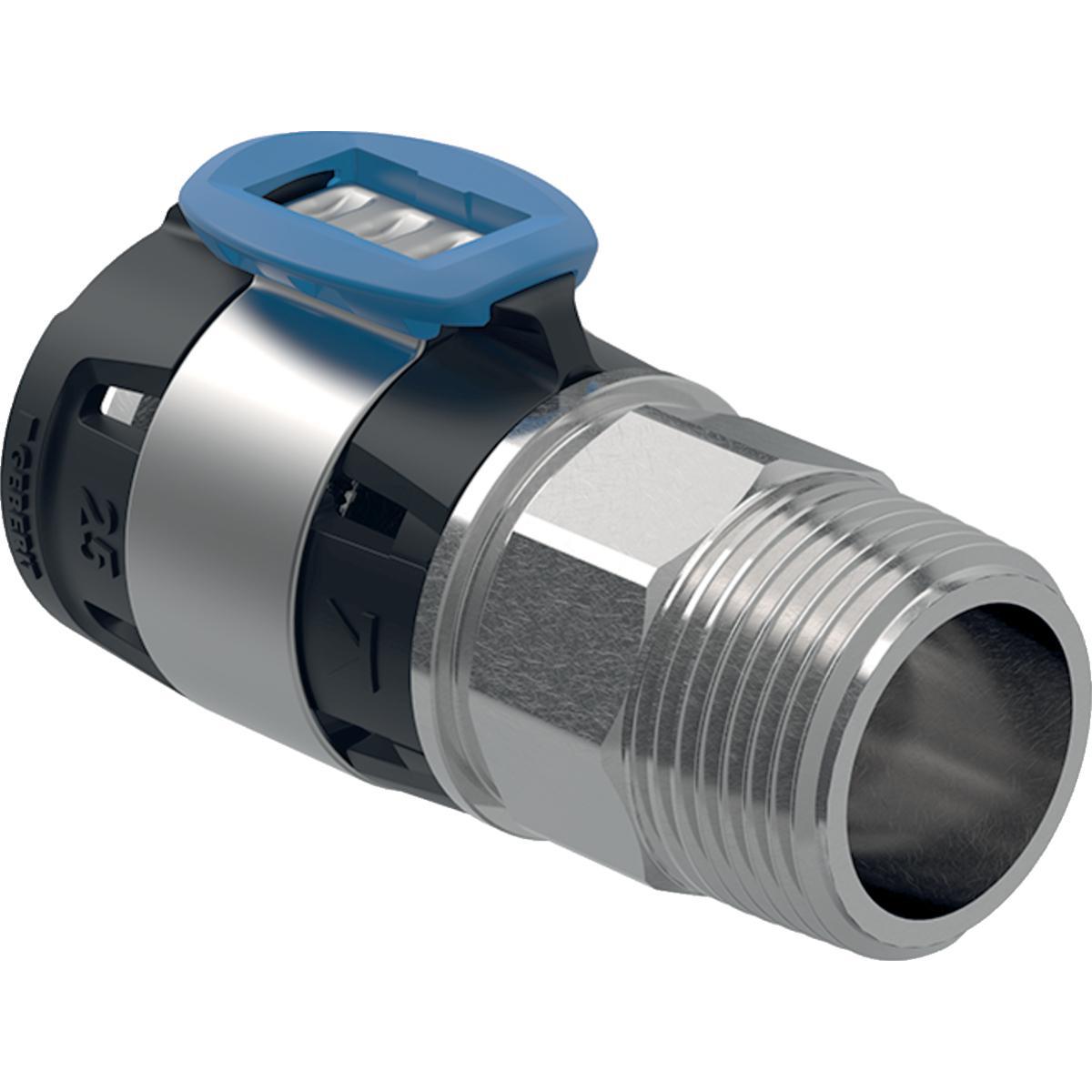 Liitinmuhvi Geberit FlowFit uk RST - PURISTUS-/KIERRELIITIN SUORA ULKOKIERTEELLÄ D32-R1