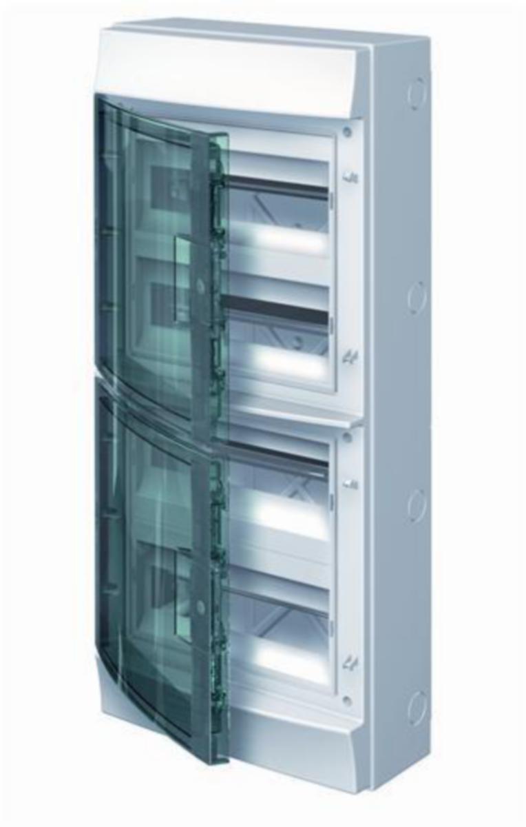 Moduulikotelo pinta PS ABB Mistral - MODUULIKOTELO PINTA PS MISTRAL IP65, THERMOPLASTIC