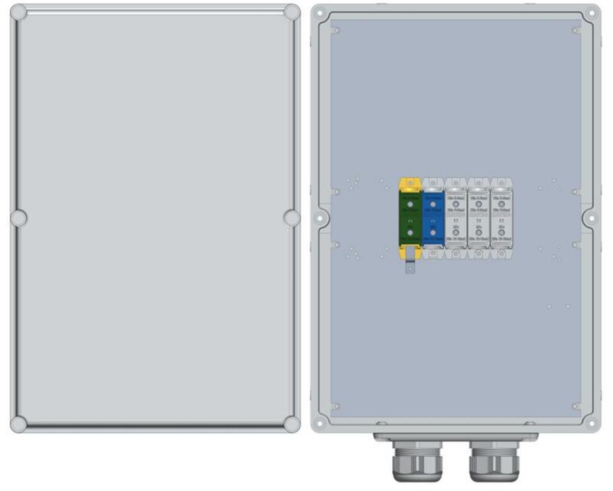 Riviliitinkotelo PC Katko KLM - RIVILIITINKOTELO PC KLM 1XAL/CU 25-150MM²