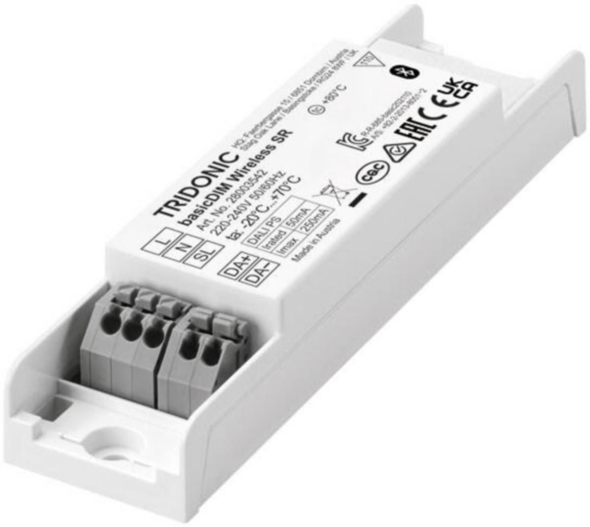 Ohjausyksikkö Casambi Tridonic - OHJAUSYKSIKKÖ TRIDONIC BASICDIM WIRELESS SR