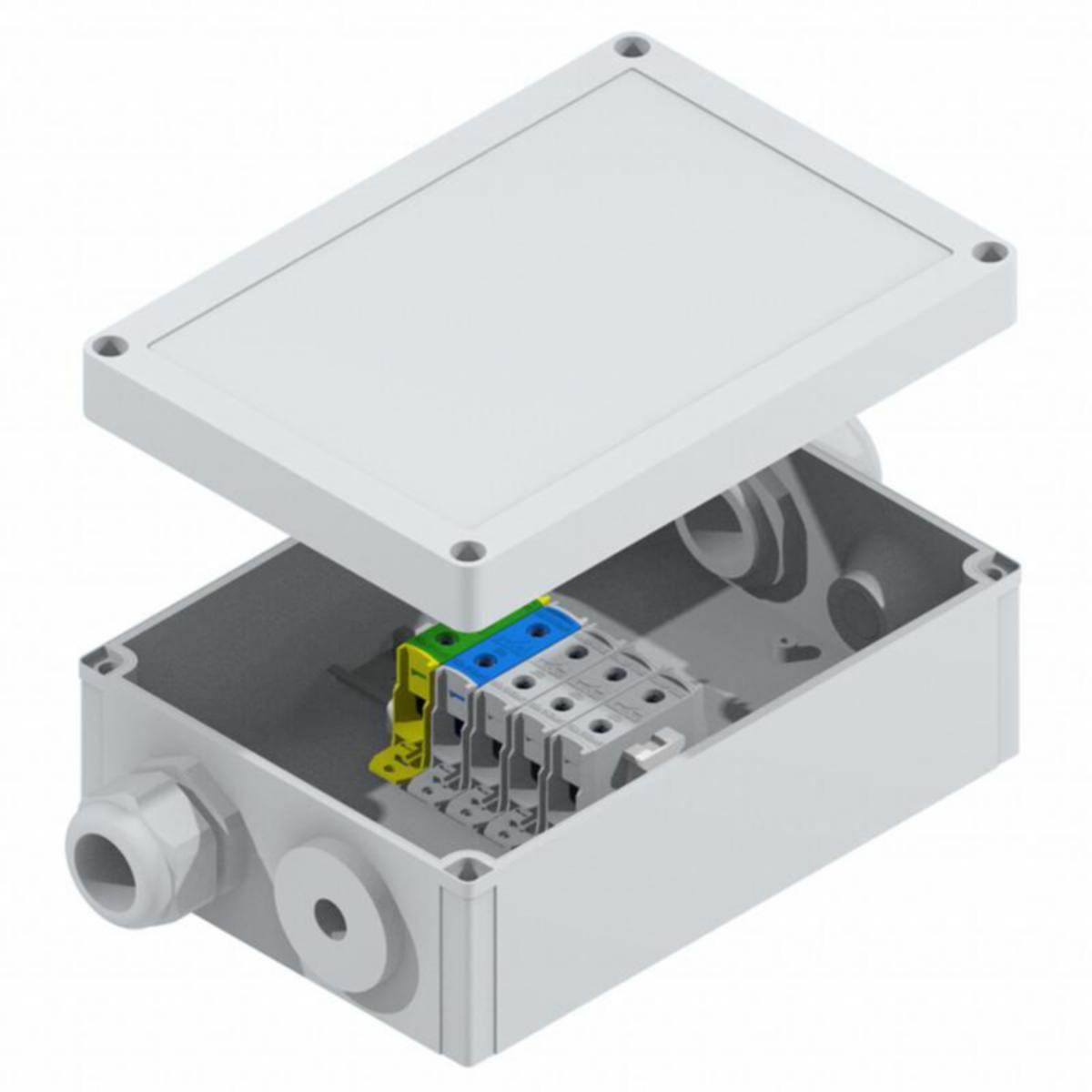 Riviliitinkotelo PC Katko KLM - RIVILIITINKOTELO PC KLM 2XAL/CU 2,5-50MM² EMC