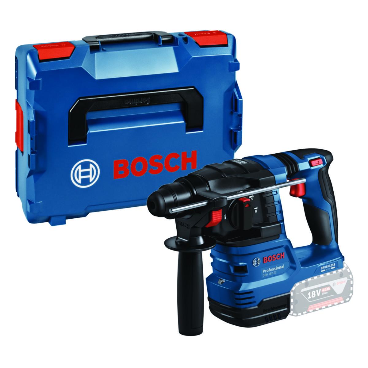 Akkuporavasara Bosch GBH 18V-22 Solo L-Boxx - AKKUPORAVASARA BOSCH GBH 18V-22 SOLO L-BOXX