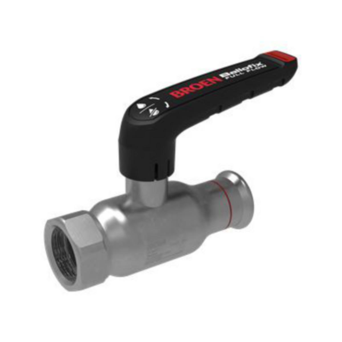 Puristuspalloventtiilit Broen Ballofix ZN - PURISTUSPALLOVENTTIILI ZN 18X3/4" SK DN15P N16 MATALA
