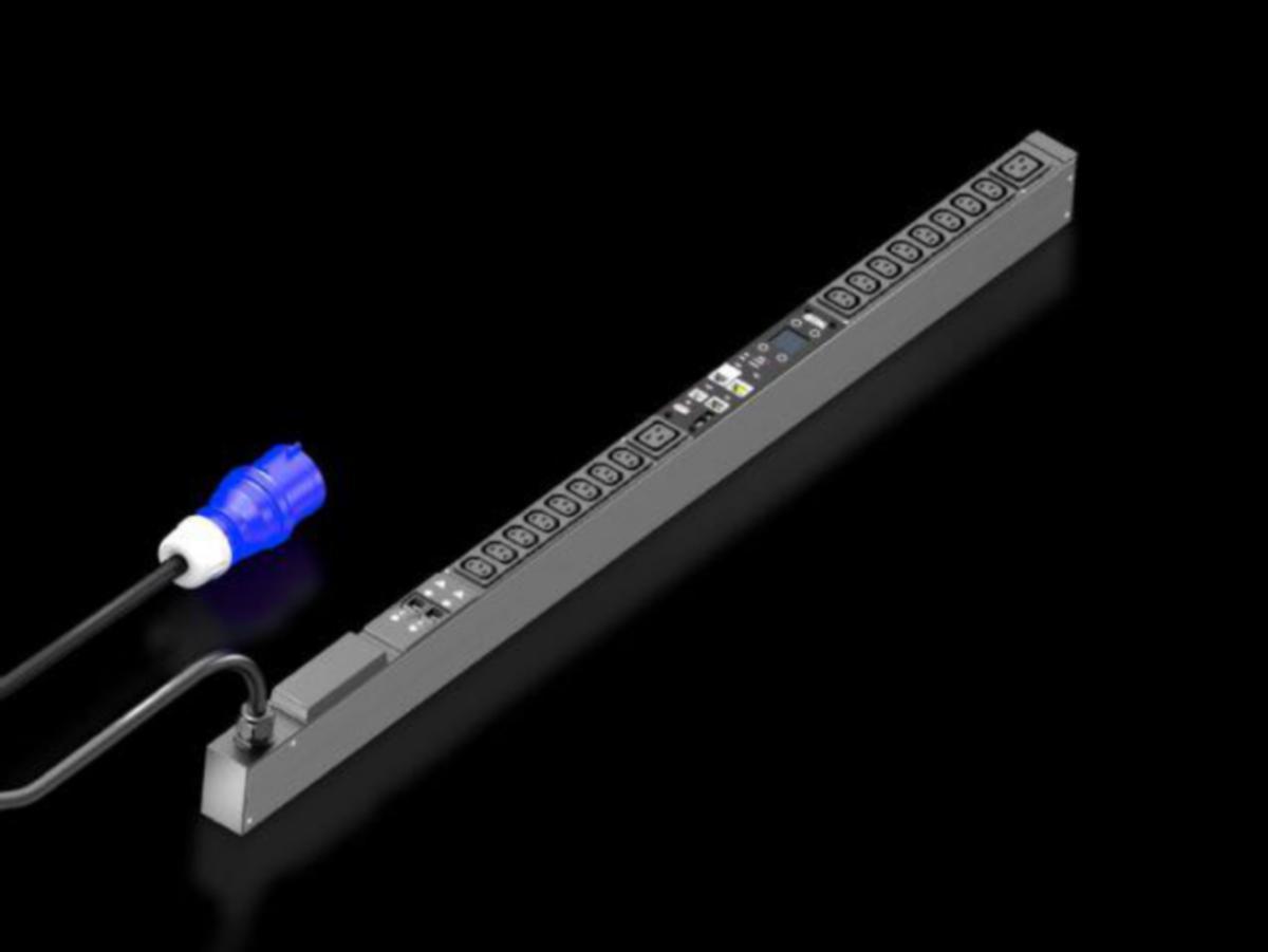 Virranjakeluyksikkö PDU Metered+ Rittal VX IT - VIRRANJAKELUYKSIKKÖ PDU RITTAL PDU METERED+32A/1 CEE 16XC13+2