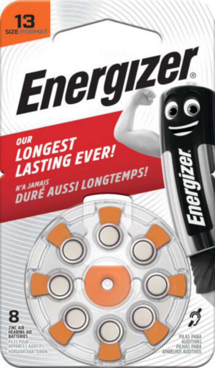 Paristo kuulokoje Energizer Zinc Air - PARISTO KUULOKOJE ENERGIZER ZINC AIR 13 1.4V 8-PAK