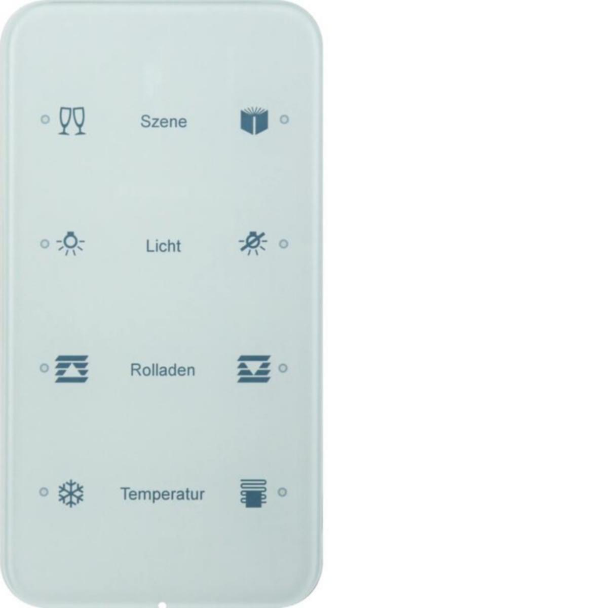 Painike KNX Hager R.1 - PAINIKE KNX R.1 4OS. LISÄT. OP. LASI VAL