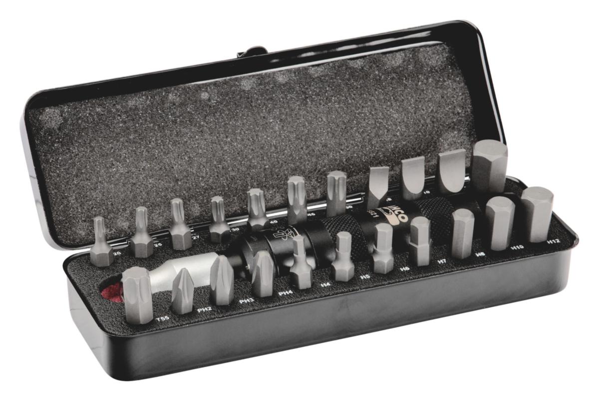 Iskevä ruuvikärkisarja Bahco 7823, 1/4" PH-/TORX®-ruuveille - 23 osaa - ISKUMEISSELISRJ PH/TORX 23OSAA BAHCO 7823