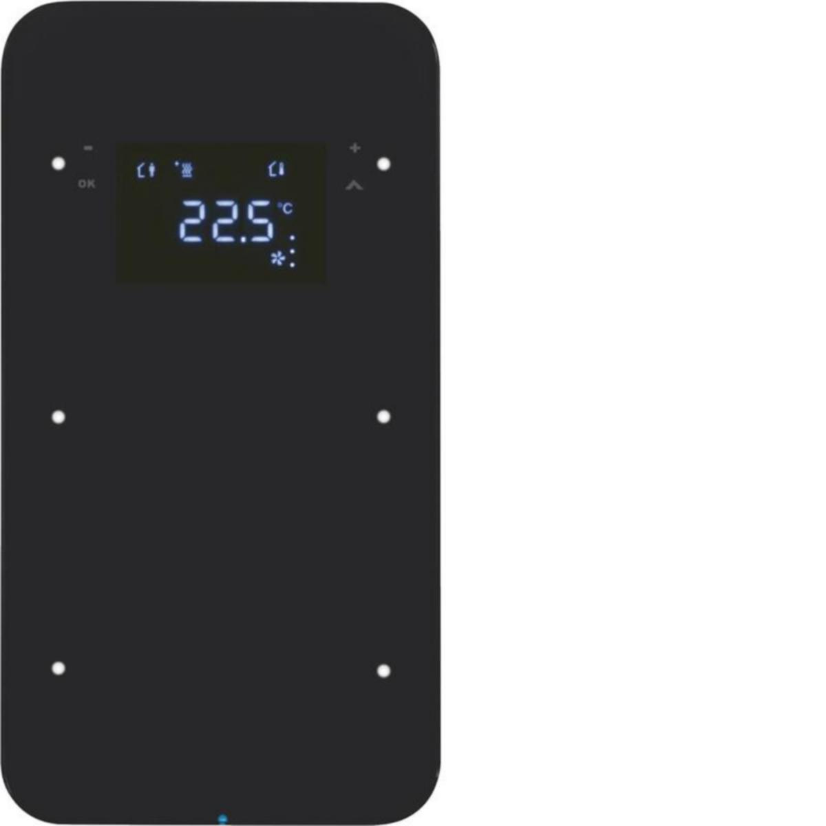 Painike KNX Hager R.1 - PAINIKE KNX R.1 2OS TERM+LED-N. LASI MUS