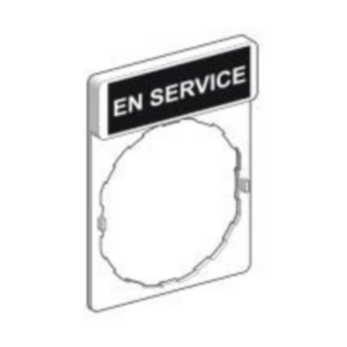 Kilvenpidin Schneider Electric Harmony - PAINIKE/MERKKIVA.KILPI HARMONY ZBY2111