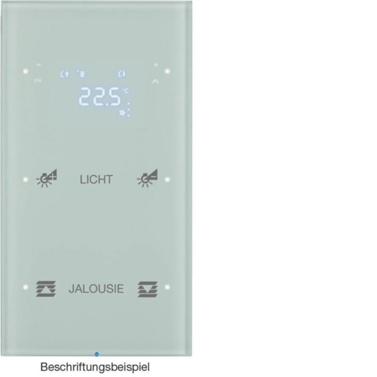 Painike KNX Hager R.3 - PAINIKE KNX R.3 2OS TERM+LED-N. OP. LASI VAL
