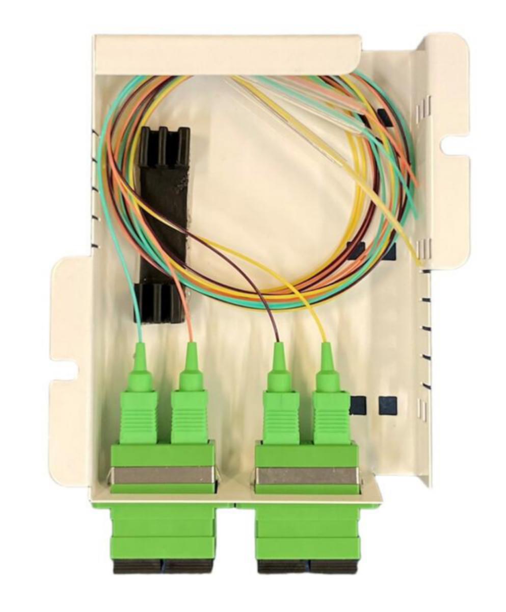 Päätekotelo LA-FIBER kalustettu metallinen - PÄÄTEKOTELO LA-FIBER KUITUPÄÄTEKOTELO 2×SC/APC DX