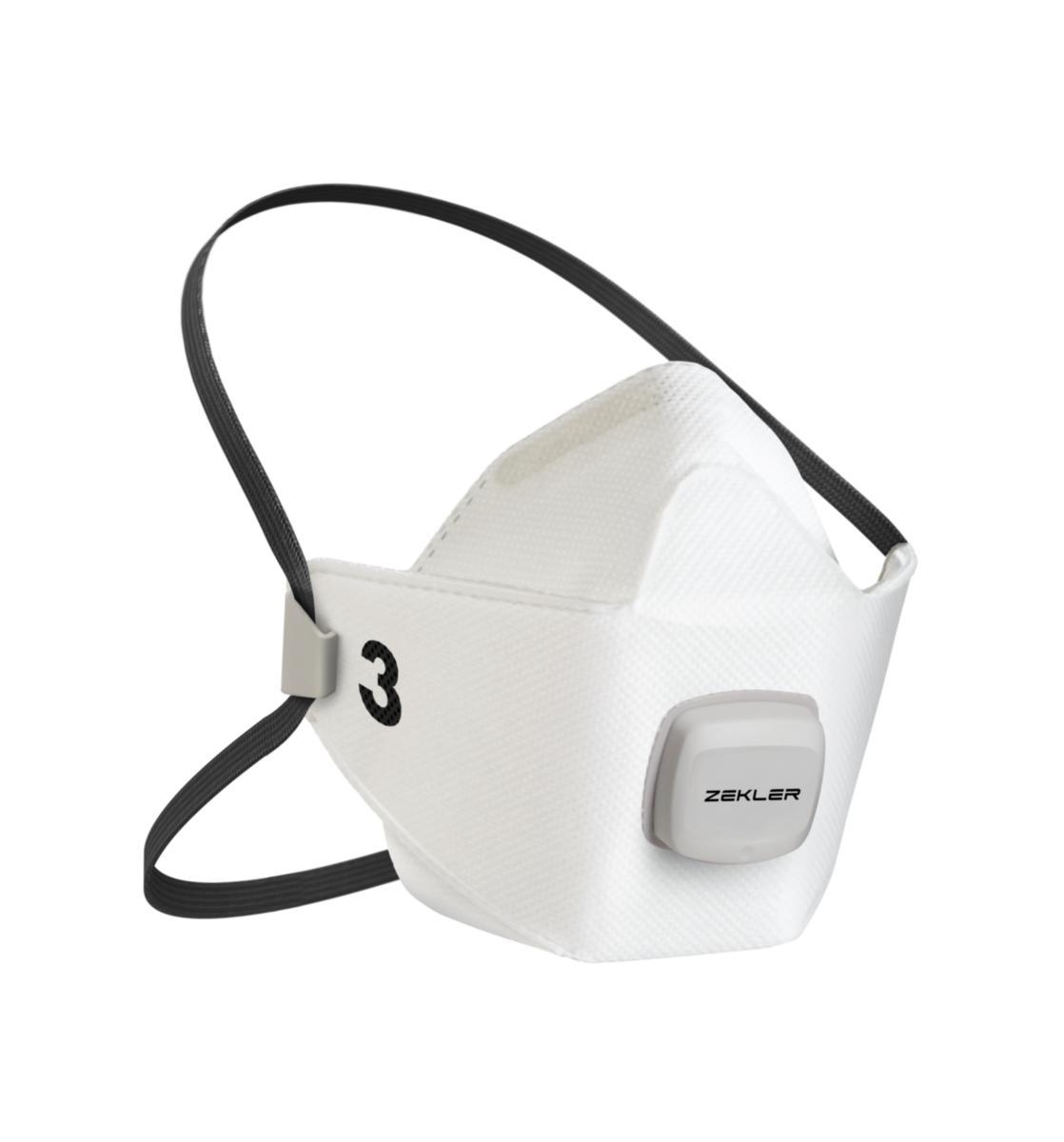 Puolinaamari Zekler 1503V - HIUKKASSUOJAIN FFP3V 3KPL M/L ZEKLER 1503V