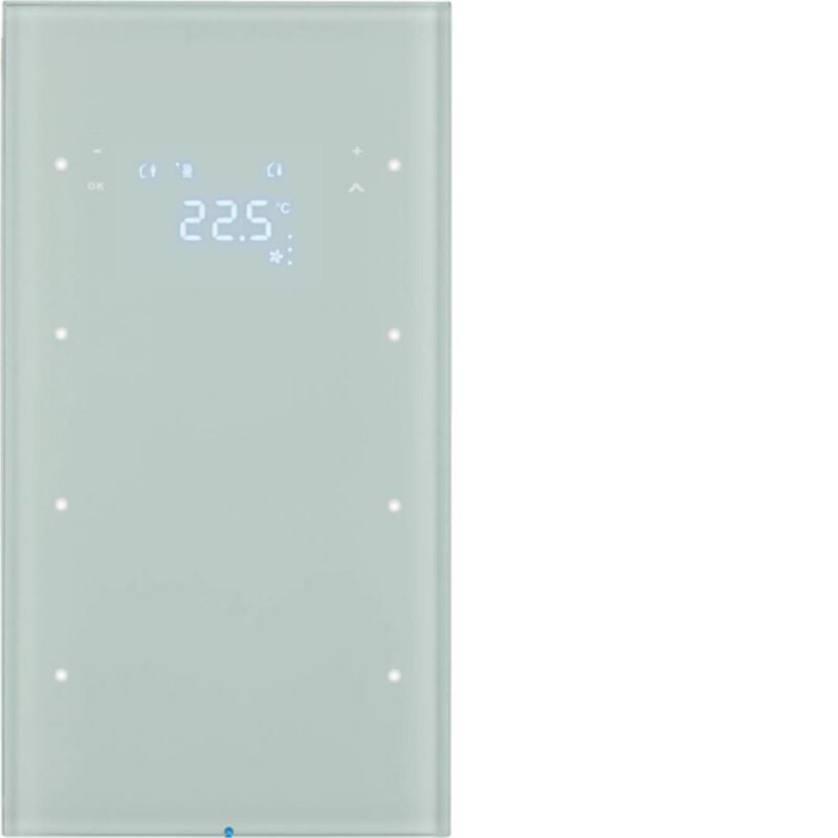 Painike KNX Hager R.3 - PAINIKE KNX R.3 3OS TERM+LED-N. LASI VAL