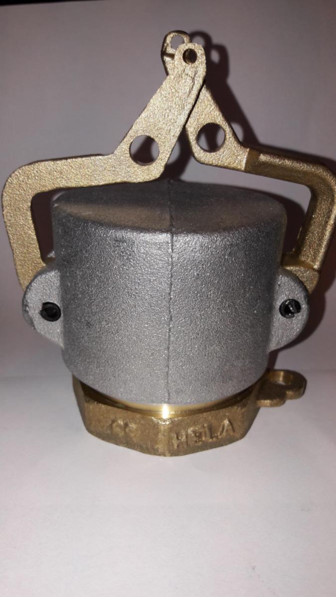 Täyttöjohdon pikaliitinnippa messinkiä + kansi - KAMLOC KANSI + NIPPA HELA 610/645 DN50